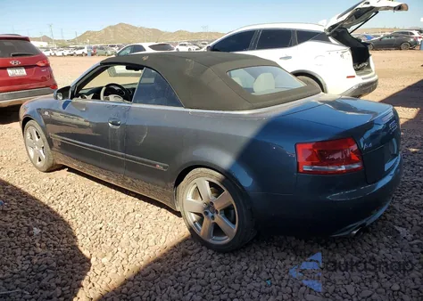 2008 Audi A4 S-Line 3.2 Cabriolet Quattro from USA, damaged, VIN WAUEH48H38K009319